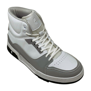 Elevator shoes height increase FSA0153 - 3 Inches Taller (White/Grey) - Size 8 Only