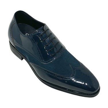 Elevator shoes height increase FSA0169 - 2.6 Inches Taller (Blue) - Size 7.5 Only