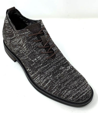 Elevator shoes height increase FSC0134 - 2.4 Inches Taller (Coffee/white) - Size 9 Only