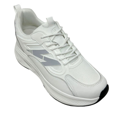 Elevator shoes height increase FSC0197 - 3 Inches Taller (White) - Size 9 Only
