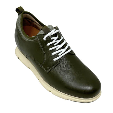Elevator shoes height increase FSC0199 - 3.4 Inches Taller (Olive Green) - Size 9 Only