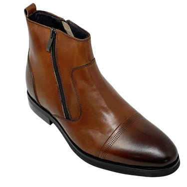 Elevator shoes height increase FSD0179 - 2.8 Inches Taller (Dark Brown) - Size 7 Only