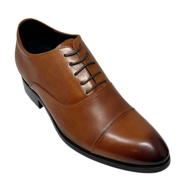Elevator shoes height increase FSE0235 - 3 Inches Taller (Brown) - Size 10 Only