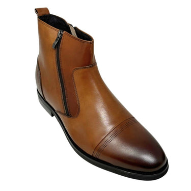 Elevator shoes height increase FSE0242 - 2.8 Inches Taller (Brown) - Size 11 Only