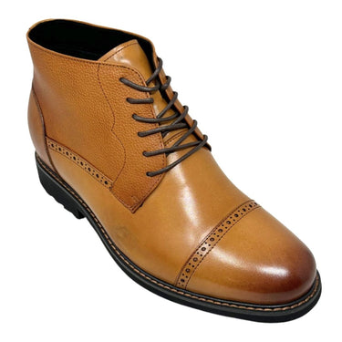 Elevator shoes height increase FSF0221 - 3.2 Inches Taller (Brown) - Size 10 Only