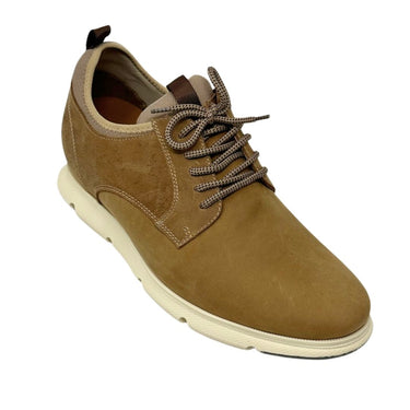 Elevator shoes height increase FSG0184 - 3.3 Inches Taller (Tan Brown) - Size 11 Only