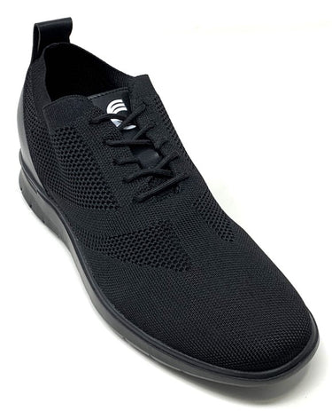 Elevator shoes height increase FSH0112 - 2.4 Inches Taller (Black) - Size 9 Only