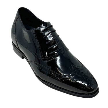 Elevator shoes height increase FSH0182 - 3 Inches Taller (Black) - Size 10.5 Only