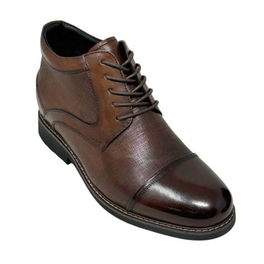 Elevator shoes height increase FSH0183 - 3.2 Inches Taller (Dark Brown) - Size 7.5 Only