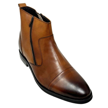 Elevator shoes height increase FSH0187 - 2.8 Inches Taller (Brown) - Size 12 Only