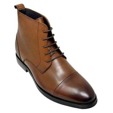 Elevator shoes height increase FSH0189 - 2.8 Inches Taller (Brown) - Size 9 Only
