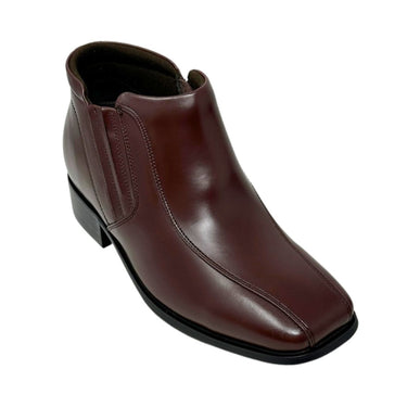 Elevator shoes height increase FSH0193 - 3.2 Inches Taller (Red Brown) - Size 9 Only