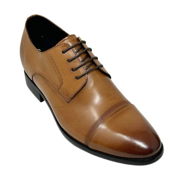 Elevator shoes height increase FSH0195 - 2.8 Inches Taller (Brown) - Size 9.5 Only