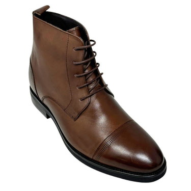Elevator shoes height increase FSH0199 - 2.8 Inches Taller (Dark Brown) - Size 8 Only