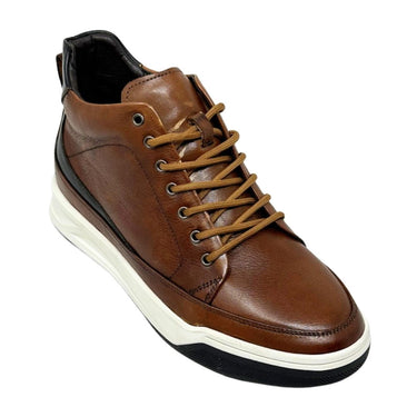 Elevator shoes height increase FSH0202 - 2.6 Inches Taller (Brown) - Size 7 Only