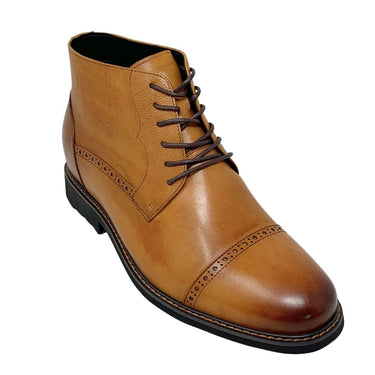 Elevator shoes height increase FSI0196 - 3.2 Inches Taller (Brown) - Size 12 Only
