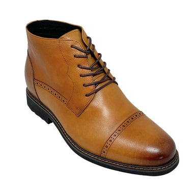 Elevator shoes height increase FSI0197 - 3.2 Inches Taller (Brown) - Size 12 Only