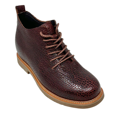 Elevator shoes height increase FSI0212 - 3.2 Inches Taller (Red Brown) - Size 9 Only