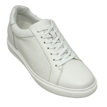 Elevator shoes height increase FSI0230 - 2.6 Inches Taller (White) - Size 9 Only