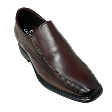 Elevator shoes height increase FSJ0176 - 3 Inches Taller (Cordovan Dark Brown) - Size 11 Only