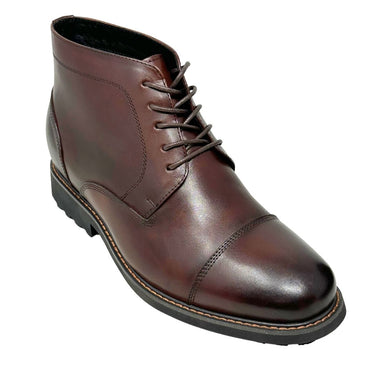 Elevator shoes height increase FSJ0195 - 3.2 Inches Taller (Dark Brown) - Size 9.5 Only