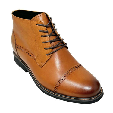 Elevator shoes height increase FSJ0197 - 3.2 Inches Taller (Brown) - Size 11 Only