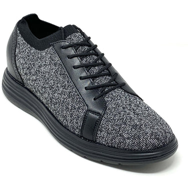 Elevator shoes height increase FSK0148 - 2.8 Inches Taller (Black/Gray) - Size 9 Only