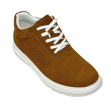 Elevator shoes height increase FSK0181 - 2.6 Inches Taller (Brown) - Size 8 Only