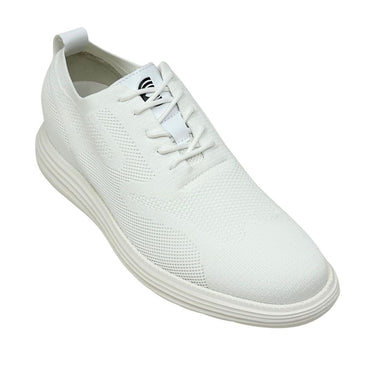 Elevator shoes height increase FSK0186 - 2.8 Inches Taller (White) - Size 10 Only