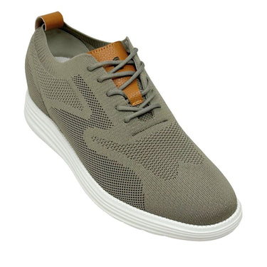 Elevator shoes height increase FSK0191 - 2.8 Inches Taller (Khaki) - Size 10 Only