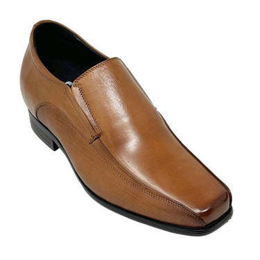 Elevator shoes height increase FSK0198 - 3 Inches Taller (Brown) - Size 8 Only
