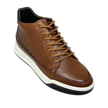 Elevator shoes height increase FSK0199 - 2.6 Inches Taller (Brown) - Size 10 Only