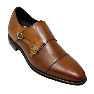 Elevator shoes height increase FSK0200 - 3 Inches Taller (Brown) - Size 11 Only