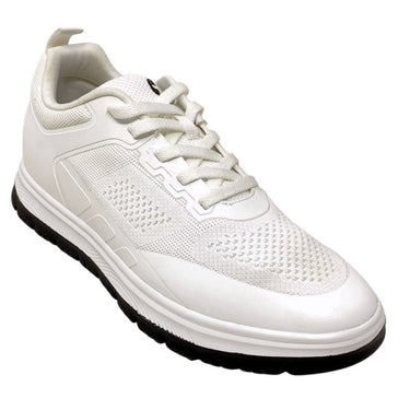 Elevator shoes height increase FSL0105 - 2.2 Inches Taller (White) - Size 9 Only