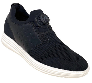 Elevator shoes height increase FSL0108 - 2.2 Inches Taller (Black) - Size 9 Only