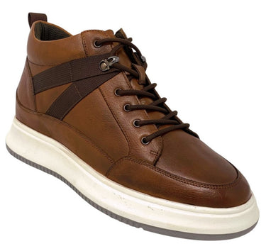 Elevator shoes height increase FSL0113 - 2.6 Inches Taller (Brown) - Size 9 Only