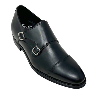 Elevator shoes height increase FSM0121 - 3 Inches Taller (Black) - Size 6.5 Only