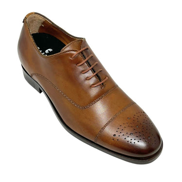 Elevator shoes height increase FSM0126 - 2.4 Inches Taller (Dark Brown) - Size 8 Only