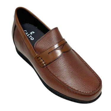 Elevator shoes height increase FSM0128 - 2.4 Inches Taller (Brown) - Size 8.5 Only