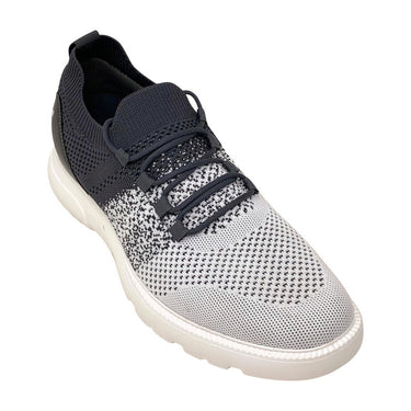 Elevator shoes height increase FSN0081 - 2.6 Inches Taller (Grey/White) - Size 9 Only