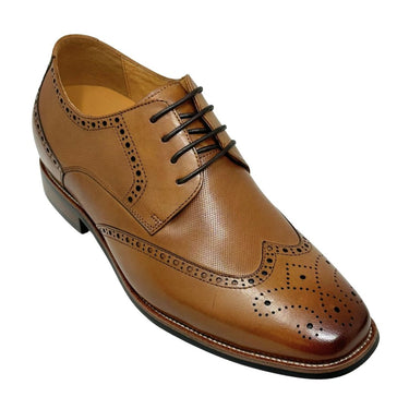 Elevator shoes height increase FSN0119 - 3 Inches Taller (Brown) - Size 9.5 Only