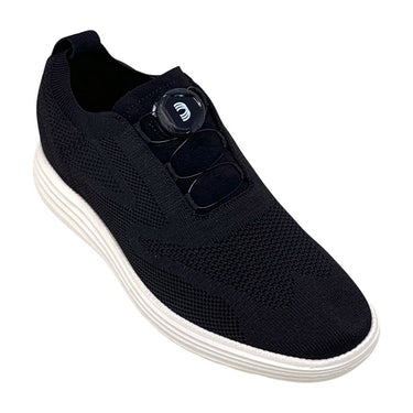 Elevator shoes height increase FSO0124 - 2.2 Inches Taller (Black) - Size 8 Only