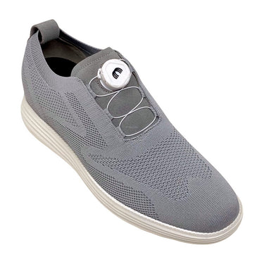 Elevator shoes height increase FSO0127 - 2.2 Inches Taller (Grey) - Size 8 Only