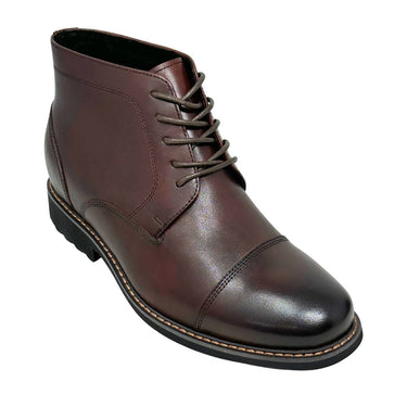 Elevator shoes height increase FSO0148 - 3.2 Inches Taller (Dark Brown) - Size 9 Only