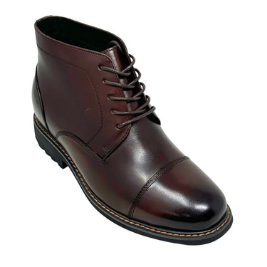 Elevator shoes height increase FSO0152 - 3.2 Inches Taller (Dark Brown) - Size 6 Only