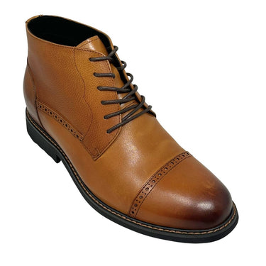 Elevator shoes height increase FSO0157 - 3.2 Inches Taller (Brown) - Size 11 Only