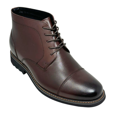 Elevator shoes height increase FSO0159 - 3.2 Inches Taller (Dark Brown) - Size 10.5 Only