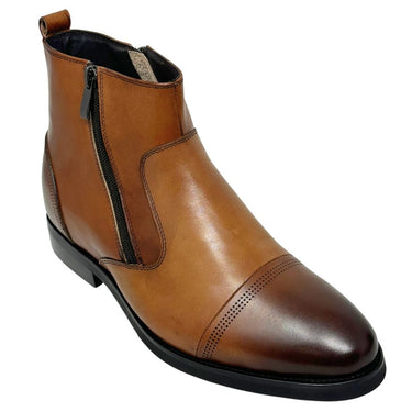 Elevator shoes height increase FSO0160 - 2.8 Inches Taller (Brown) - Size 6 Only