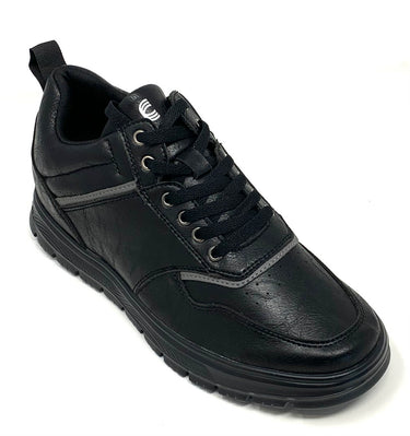 Elevator shoes height increase FSP0134 - 2.2 Inches Taller (Black) - Size 9 Only