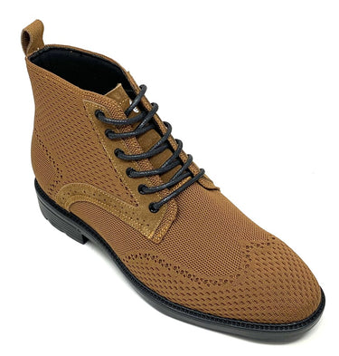Elevator shoes height increase FSP0140 - 2.6 Inches Taller (Brown) - Size 9 Only